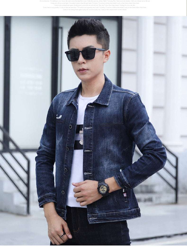 Men's Casual Black Denim Fashionable Vest