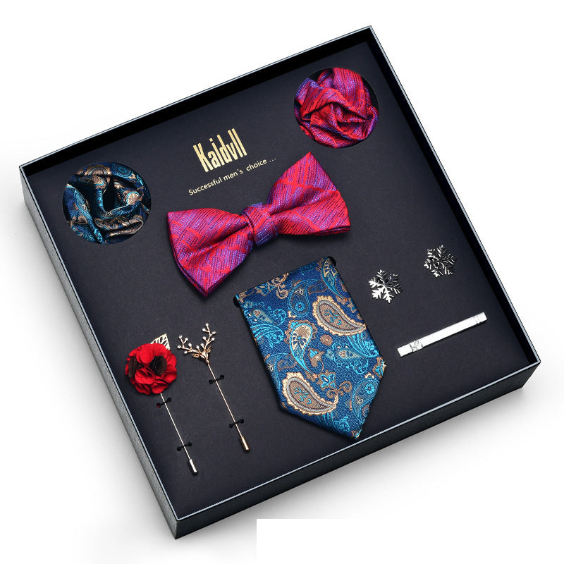 Eight Piece Tie Square Bow Tie Brooch
 
 Product information:
 
 
 Material: polyester yarn
 
 Pattern: color matching
 
 Color: 6001, 6002, 6003, 6004, 6005, 6006, 6007, 6008, 6009, 6010, 6011, 6012, 6Clothing & ApparelShoparamas.comPiece Tie Square Bow Tie Brooch
