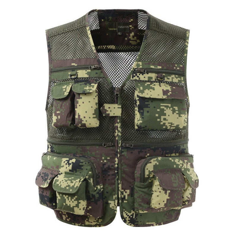 Multi-pocket Men's Tactical Lightweight Vest Breathable Lightweight