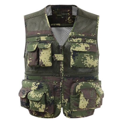 Multi-pocket Men's Tactical Lightweight Vest Breathable Lightweight