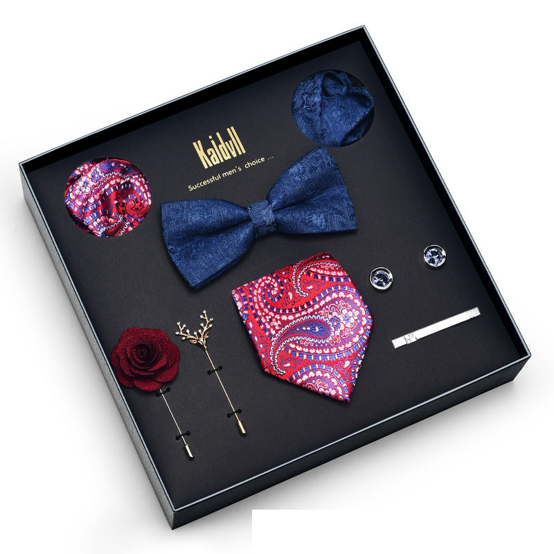 Eight Piece Tie Square Bow Tie Brooch
 
 Product information:
 
 
 Material: polyester yarn
 
 Pattern: color matching
 
 Color: 6001, 6002, 6003, 6004, 6005, 6006, 6007, 6008, 6009, 6010, 6011, 6012, 6Clothing & ApparelShoparamas.comPiece Tie Square Bow Tie Brooch