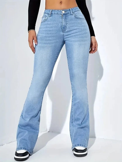 Women's American-style Retro Skinny Jeans Straight Loose