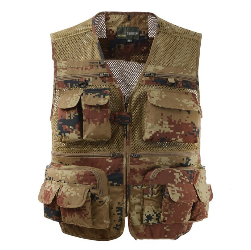 Multi-pocket Men's Tactical Lightweight Vest Breathable Lightweight