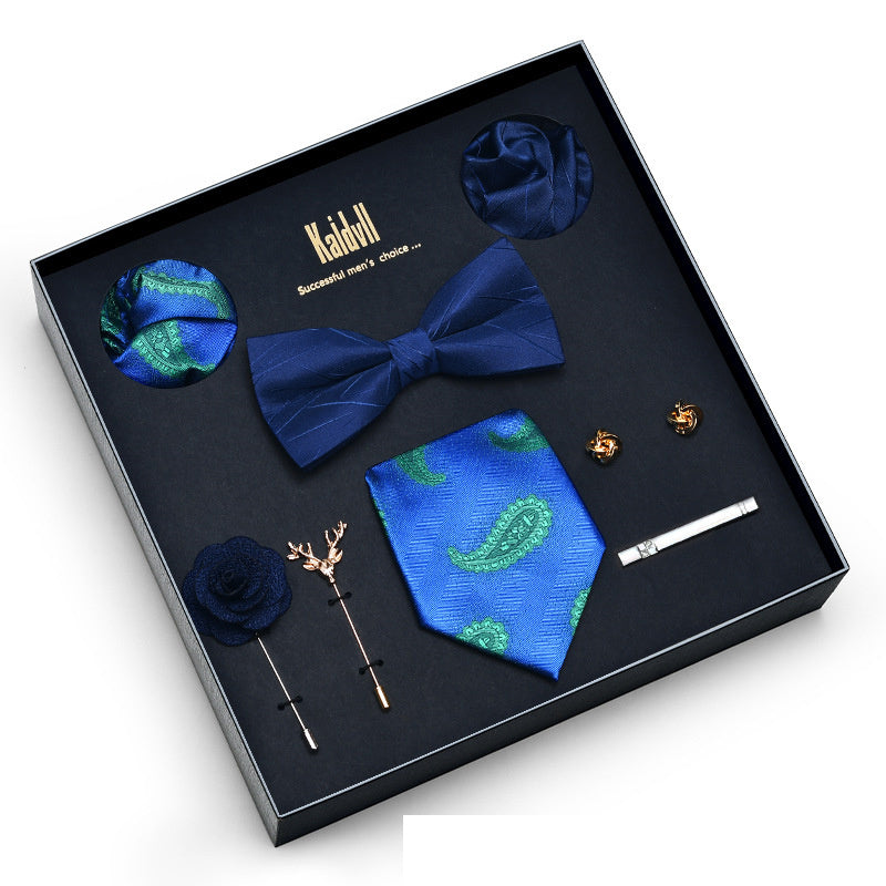 Eight Piece Tie Square Bow Tie Brooch
 
 Product information:
 
 
 Material: polyester yarn
 
 Pattern: color matching
 
 Color: 6001, 6002, 6003, 6004, 6005, 6006, 6007, 6008, 6009, 6010, 6011, 6012, 6Clothing & ApparelShoparamas.comPiece Tie Square Bow Tie Brooch