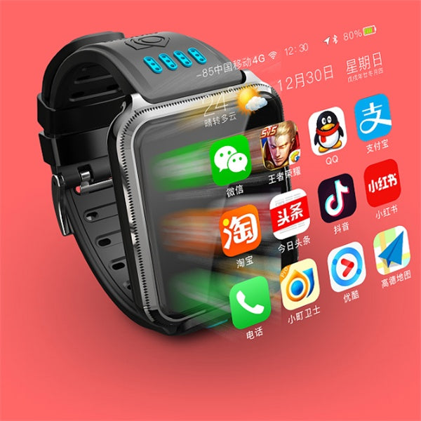 Fully waterproof smart phone watch
 Strap material: silicone
 
 Charging mode: USB charging
 
 Package type: Official standard
 
 Case material: Aluminum alloy
 
 Data transmission method: Wi-Fi connWatchesShoparamas.comFully waterproof smart phone watch