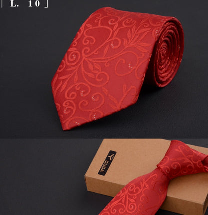 Men's business suit tie and bridegroom tie 8cm black red blue tie
 Style: Arrow
 
 Applicability gender: male
 
 Material: Pomelo silk lining
0Shoparamas.combridegroom tie 8cm black red blue tie