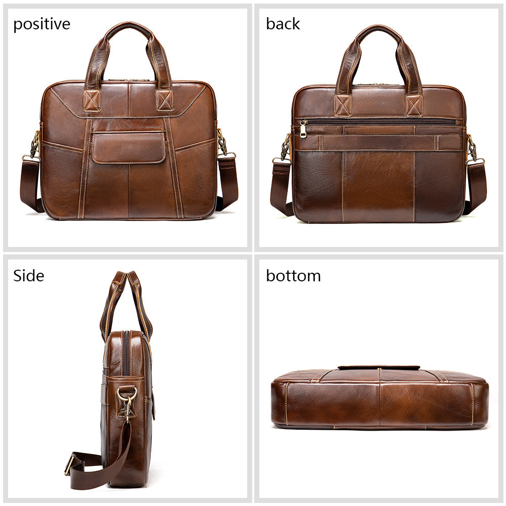 Head layer cowhide shoulder bag
 Texture: cowhide leather
 
 Material: first layer cowhide
 
 Closed way: zipper
 
 Color classification: M8525 brown, Y0403 brown
 
 Backpack method: single shouldWomen"s Purses and HandbagsShoparamas.comHead layer cowhide shoulder bag