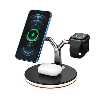 3 In 1 Magnetic 15W Wireless Charger for Fast Charging Station