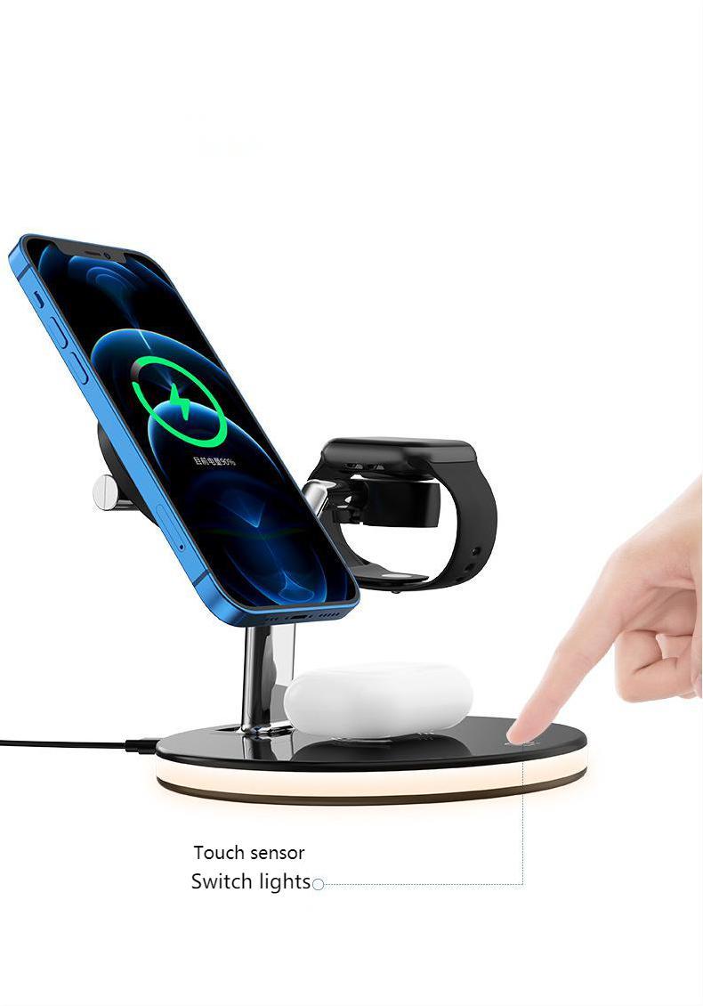 3 In 1 Magnetic 15W Wireless Charger for Fast Charging Station