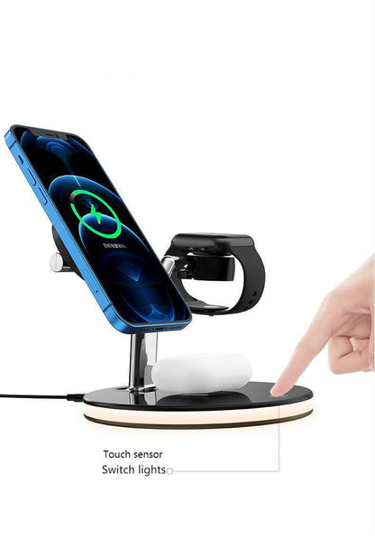 3 In 1 Magnetic 15W Wireless Charger for Fast Charging Station