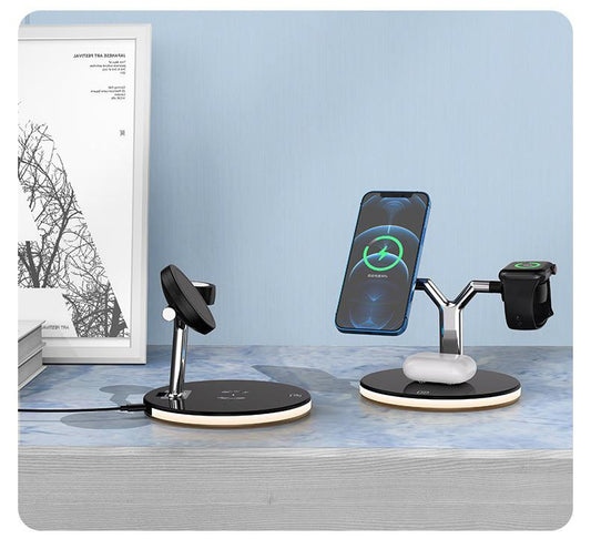 3 In 1 Magnetic 15W Wireless Charger for Fast Charging Station