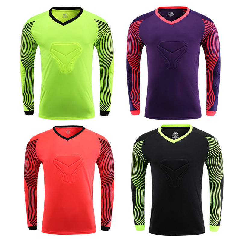 Football Goalkeeper Clothing Suit Thickened Goalkeeper Clothing Goalkeeper Shorts Football Uniform Jersey Gantry Shirt Short Sleeve Long Sleeve