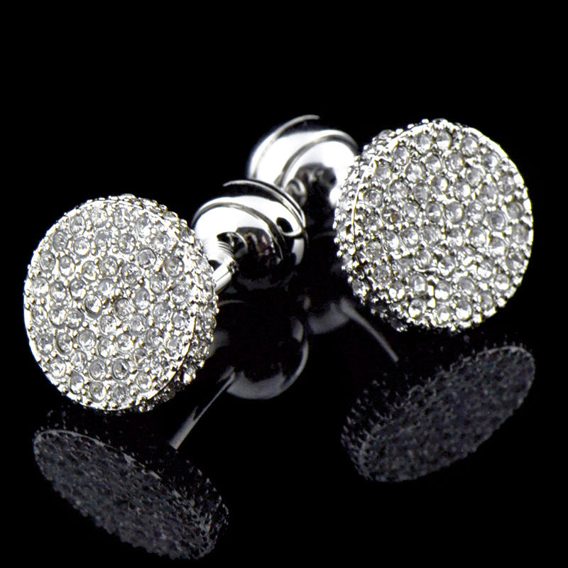 Men s Cufflinks Crystal Full Rhinestone Cufflinks
 Product information:


 Material: Crystal
 
 Structure: button with feet
 
 Shape: round
 
 Scope of application: Home textiles French shirts, shirts, tuxedos, for0Shoparamas.comCufflinks Crystal Full Rhinestone Cufflinks