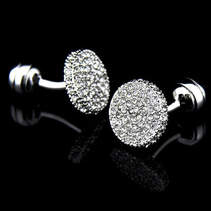 Men s Cufflinks Crystal Full Rhinestone Cufflinks
 Product information:


 Material: Crystal
 
 Structure: button with feet
 
 Shape: round
 
 Scope of application: Home textiles French shirts, shirts, tuxedos, for0Shoparamas.comCufflinks Crystal Full Rhinestone Cufflinks