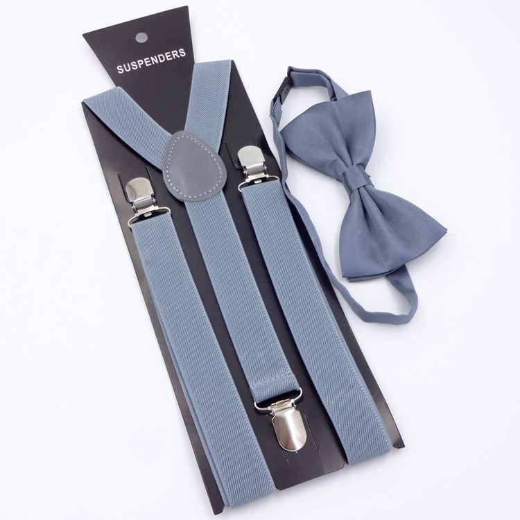 Men's Back Tie Bow Tie Suspenders
 Product information:


 Product category: strap
 
 Applicable gender: neutral/male and female
 
 Applicable age: adult
 
 Material: Elastic webbing
 
 Fastening me0Shoparamas.comBack Tie Bow Tie Suspenders