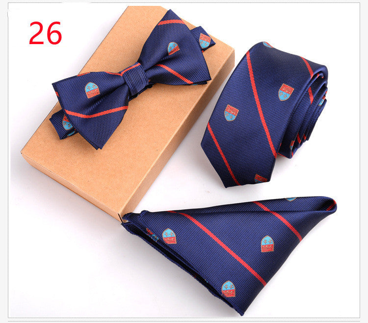 Business Tie Suit Lawyer Bow Tie Host Bow TieProduct information 
Applicable gender: neutral/male and female Applicable age: adult Material: Polyester silk Pattern: Check Style: Bowknot
Specification: 146*6*3.8Clothing & ApparelShoparamas.comBusiness Tie Suit Lawyer Bow Tie Host Bow Tie