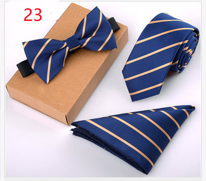 Business Tie Suit Lawyer Bow Tie Host Bow TieProduct information 
Applicable gender: neutral/male and female Applicable age: adult Material: Polyester silk Pattern: Check Style: Bowknot
Specification: 146*6*3.8Clothing & ApparelShoparamas.comBusiness Tie Suit Lawyer Bow Tie Host Bow Tie