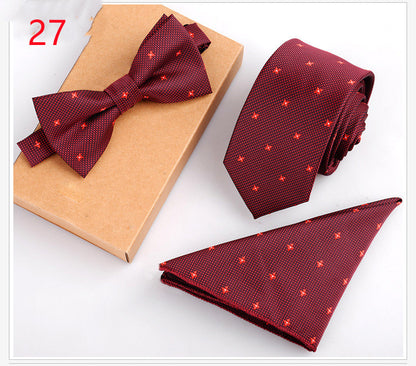 Business Tie Suit Lawyer Bow Tie Host Bow TieProduct information 
Applicable gender: neutral/male and female Applicable age: adult Material: Polyester silk Pattern: Check Style: Bowknot
Specification: 146*6*3.8Clothing & ApparelShoparamas.comBusiness Tie Suit Lawyer Bow Tie Host Bow Tie