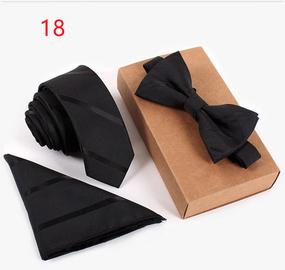 Business Tie Suit Lawyer Bow Tie Host Bow TieProduct information 
Applicable gender: neutral/male and female Applicable age: adult Material: Polyester silk Pattern: Check Style: Bowknot
Specification: 146*6*3.8Clothing & ApparelShoparamas.comBusiness Tie Suit Lawyer Bow Tie Host Bow Tie