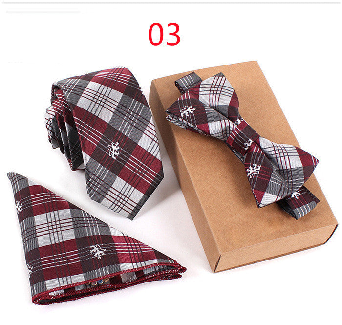 Business Tie Suit Lawyer Bow Tie Host Bow TieProduct information 
Applicable gender: neutral/male and female Applicable age: adult Material: Polyester silk Pattern: Check Style: Bowknot
Specification: 146*6*3.8Clothing & ApparelShoparamas.comBusiness Tie Suit Lawyer Bow Tie Host Bow Tie