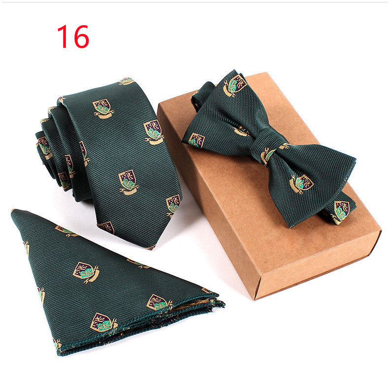 Business Tie Suit Lawyer Bow Tie Host Bow TieProduct information 
Applicable gender: neutral/male and female Applicable age: adult Material: Polyester silk Pattern: Check Style: Bowknot
Specification: 146*6*3.8Clothing & ApparelShoparamas.comBusiness Tie Suit Lawyer Bow Tie Host Bow Tie