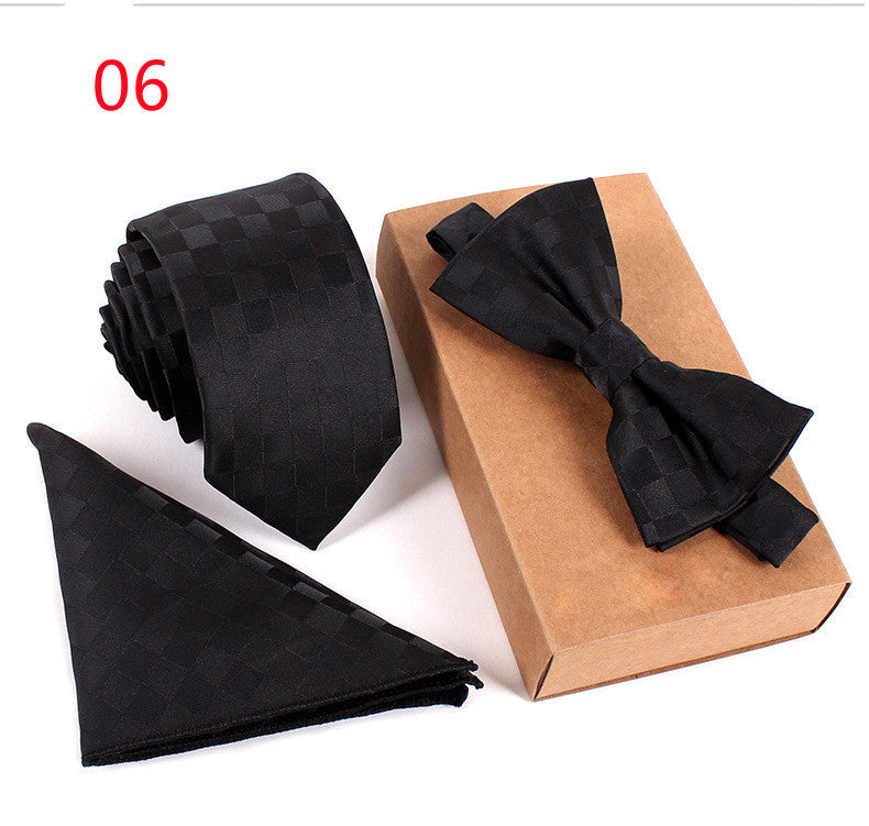 Business Tie Suit Lawyer Bow Tie Host Bow TieProduct information 
Applicable gender: neutral/male and female Applicable age: adult Material: Polyester silk Pattern: Check Style: Bowknot
Specification: 146*6*3.8Clothing & ApparelShoparamas.comBusiness Tie Suit Lawyer Bow Tie Host Bow Tie