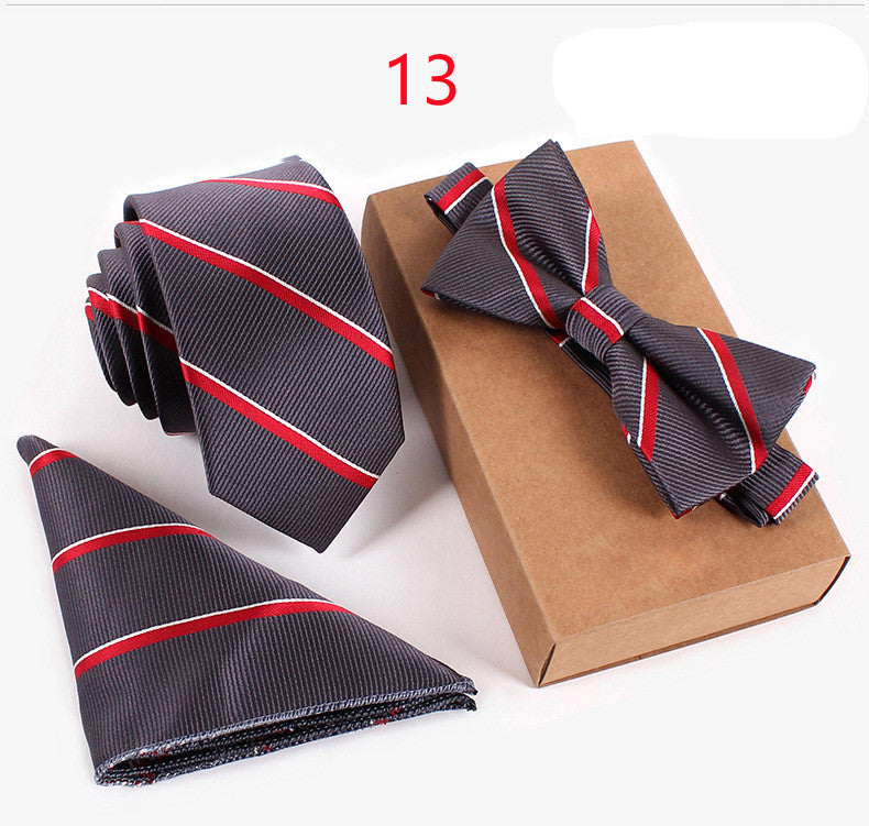 Business Tie Suit Lawyer Bow Tie Host Bow TieProduct information 
Applicable gender: neutral/male and female Applicable age: adult Material: Polyester silk Pattern: Check Style: Bowknot
Specification: 146*6*3.8Clothing & ApparelShoparamas.comBusiness Tie Suit Lawyer Bow Tie Host Bow Tie