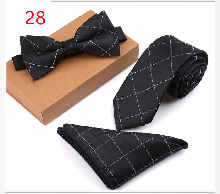 Business Tie Suit Lawyer Bow Tie Host Bow TieProduct information 
Applicable gender: neutral/male and female Applicable age: adult Material: Polyester silk Pattern: Check Style: Bowknot
Specification: 146*6*3.8Clothing & ApparelShoparamas.comBusiness Tie Suit Lawyer Bow Tie Host Bow Tie