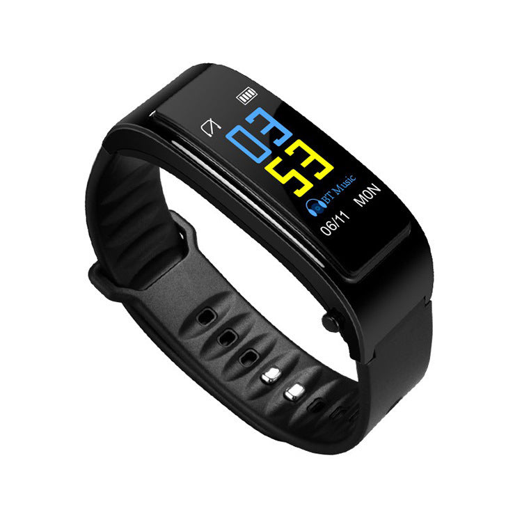 Smart Bracelet Bluetooth Headset Two In One Separate Heart Rate And Bl
 Overview:


 Uses advanced sensors to monitor your heart rate, calories burned, steps, and blood pressure smart bracelet talk band, 2-in-1 Smart Bracelet with Blue0Shoparamas.comSmart Bracelet Bluetooth Headset