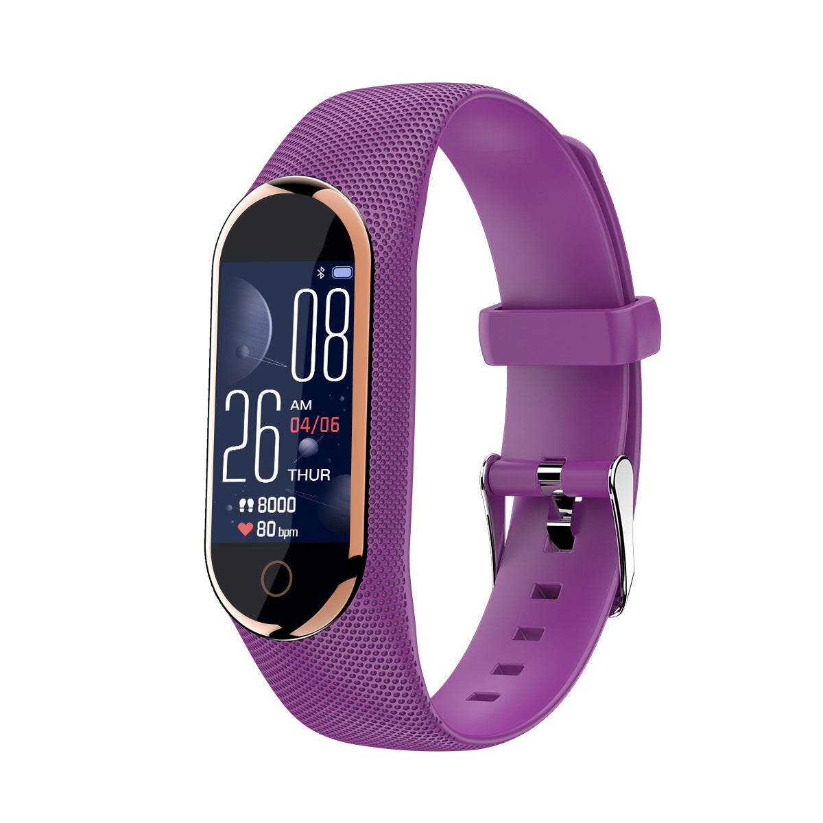 New M8 Smart Bracelet ECG Heart Rate Sleep
 Product Information: 


 Plan/APP: DayBand
 
 Chip: SYD8810
 
 Compatible system: Android4.3 or higher, IOS8.0 or higher
 
 Flash memory: 128K+16M
 
 Screen type: 0Shoparamas.comM8 Smart Bracelet ECG Heart Rate Sleep