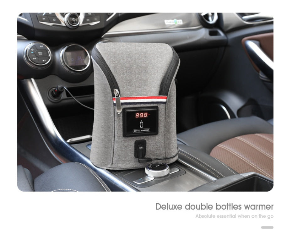 Car USB Baby Bottle Warmer Portable Travel Breast Milk Warmer
 Overview
 :
 
 The product supports car charging heating and is equipped with car charger.
 
 With a large capacity, it can hold types of bottles and heat or keep Babies & ToddlersShoparamas.comCar USB Baby Bottle Warmer Portable Travel Breast Milk Warmer