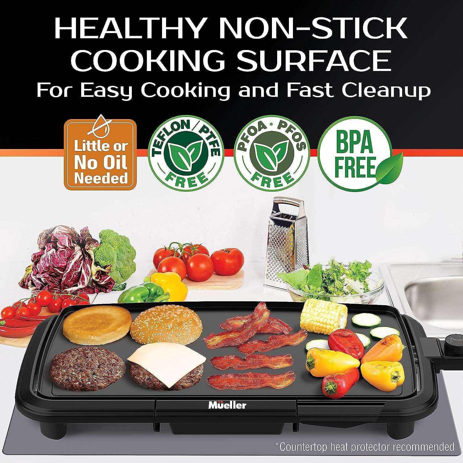 Electric Griddle Nonstick