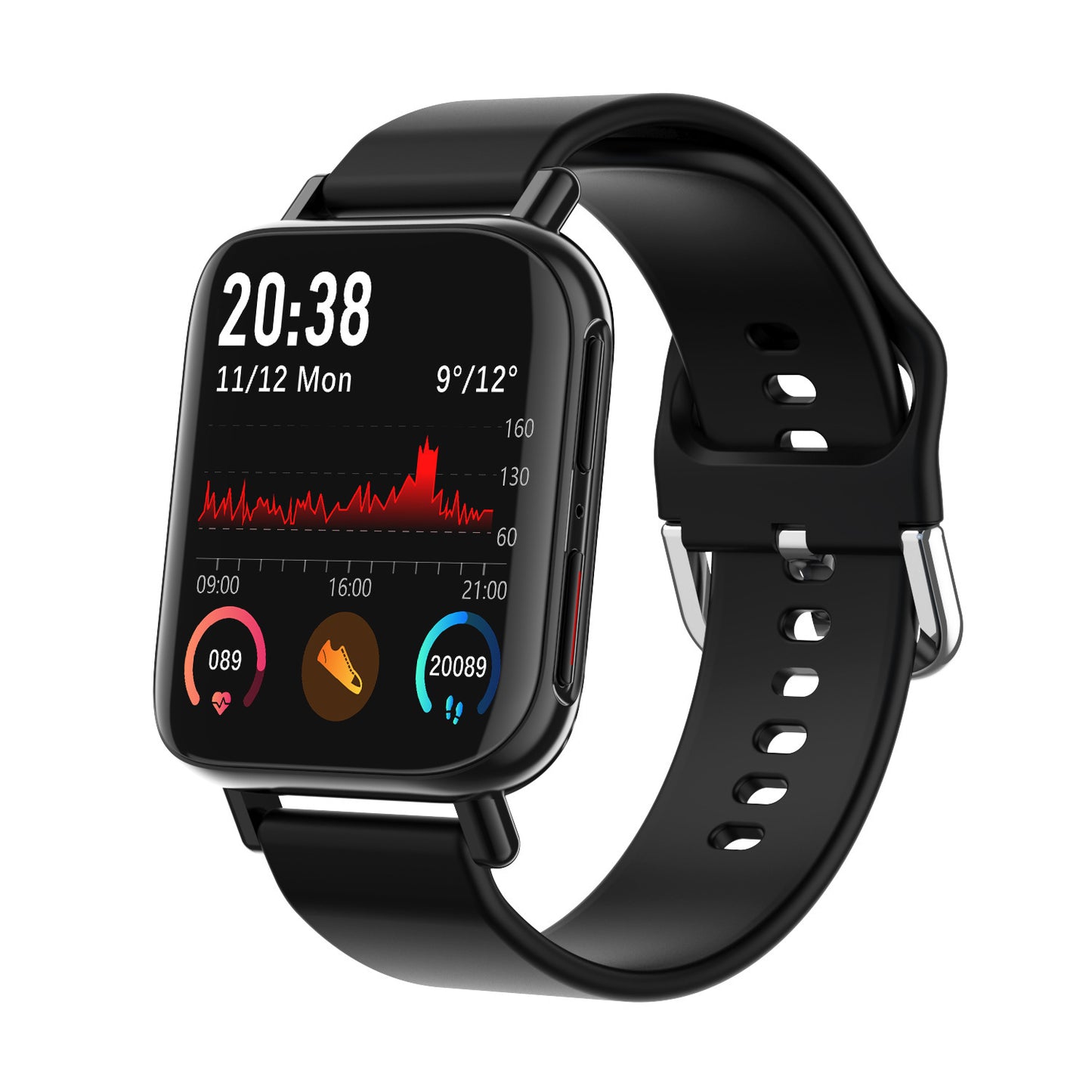 Smart Watch Heart Rate Blood Pressure Exercise Step Counter
 Product information:
 
 Screen size: 1.5 inches
 
 Appearance size: 1.54 HD IPS, 240*240
 
 Battery capacity: 260 mA
 
 Wearing style: Wrist strap
 
 Operation met0Shoparamas.comSmart Watch Heart Rate Blood Pressure Exercise Step Counter