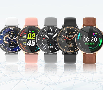 Round screen intelligent sports watch heart rate monitor
 Screen size: 1.2 inches
 
 Interface USB: 2.0
 
 Main body memory: 64M
 
 Screen material: IPS
 
 Menu language: Chinese and English UI interface (content push sup0Shoparamas.comRound screen intelligent sports watch heart rate monitor