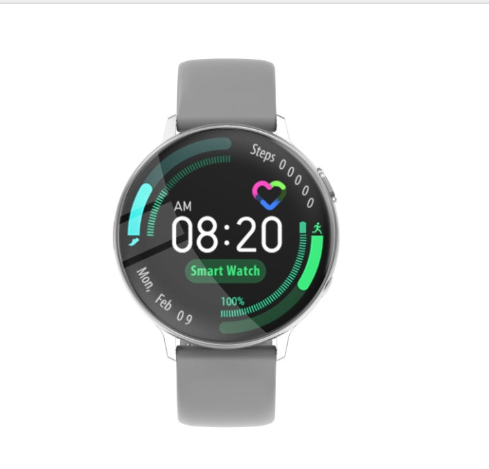 Round screen intelligent sports watch heart rate monitor
 Screen size: 1.2 inches
 
 Interface USB: 2.0
 
 Main body memory: 64M
 
 Screen material: IPS
 
 Menu language: Chinese and English UI interface (content push sup0Shoparamas.comRound screen intelligent sports watch heart rate monitor