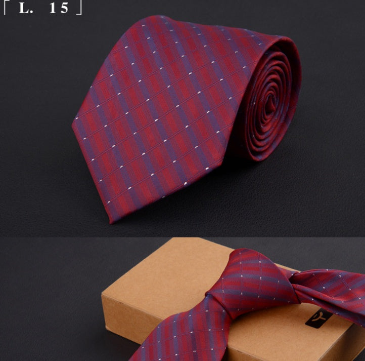 Men's business suit tie and bridegroom tie 8cm black red blue tie
 Style: Arrow
 
 Applicability gender: male
 
 Material: Pomelo silk lining
0Shoparamas.combridegroom tie 8cm black red blue tie