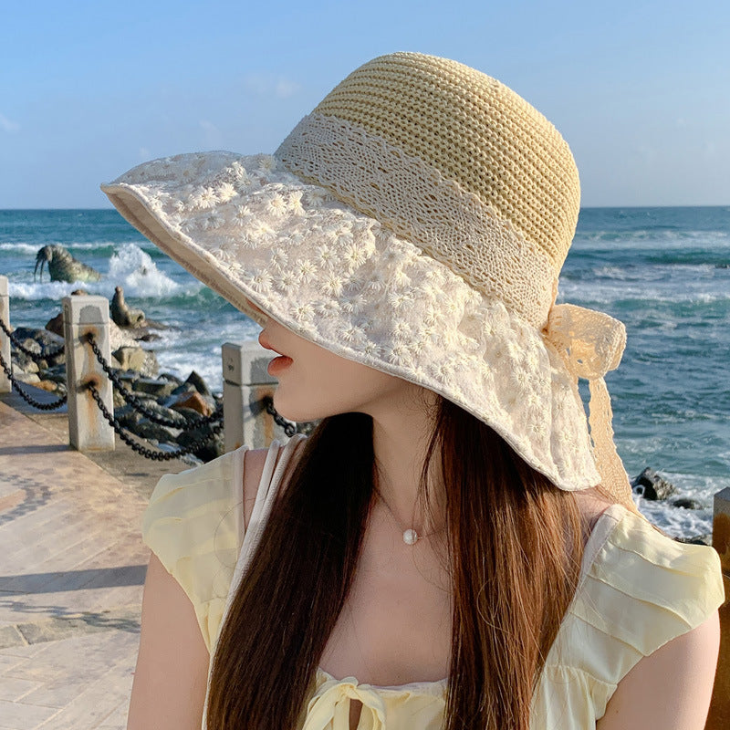 Lace Bow Straw Fisherman Hat Summer Outdoor Sunhat With Large Brim Ant
 Product information:
 
 Material:Polyester+Lace
 


 


 Packing list:

Hat*1

 


 Product Image:


 
 
 
 
 
 
Clothing & Apparel for WomenShoparamas.comLace Bow Straw Fisherman Hat Summer Outdoor Sunhat