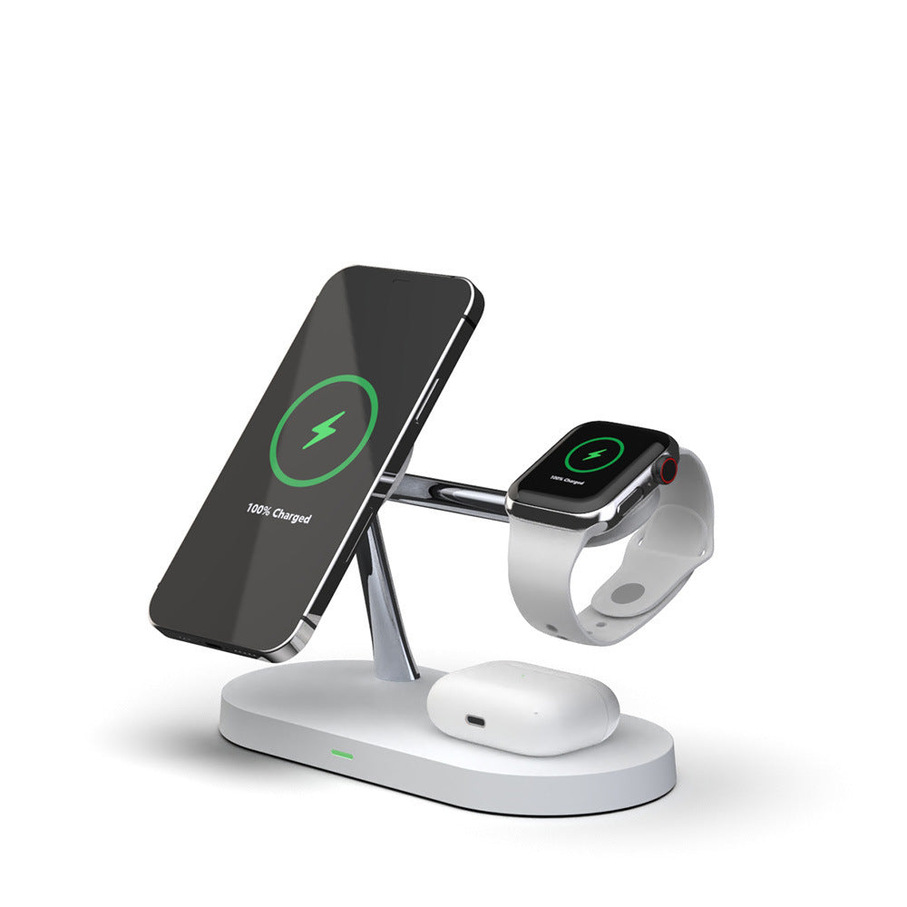 Three-in-one Smart Fast Charging 15W Fast Magnetic Wireless Charger