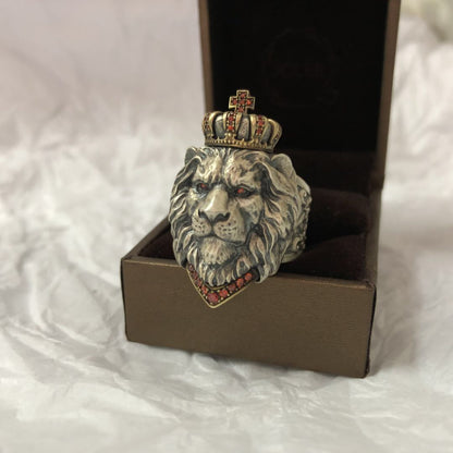 Vintage lion ring
 material: metal
 
 Style: European and American
 
 Modeling: Animal/Zodiac
 
 Applicable gift-giving occasions: travel souvenir
 
 Packaging: Individually packed
 0Shoparamas.comVintage lion ring