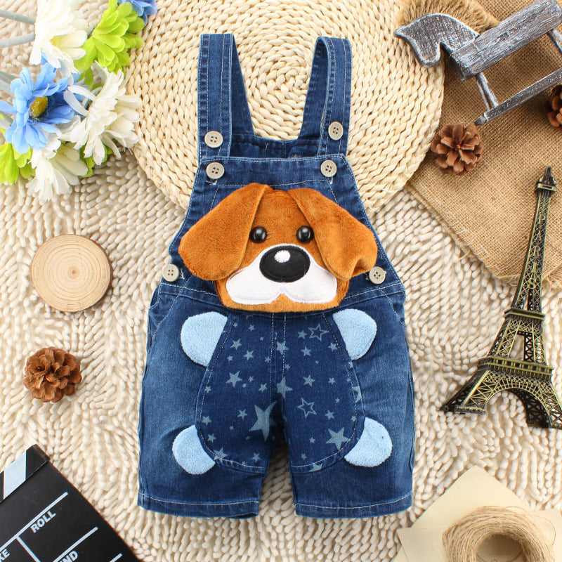 Children's summer denim overalls