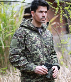 Shark skin soft shell men's sport camouflage suit