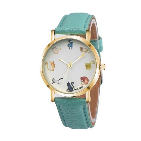 Cats Cute Watch Women PU Leather Round Dial Students Fashion Wristwatc
 
 Band Width:
 20mm
 
 
 
 Clasp Type:
 Bracelet Clasp
 
 
 Band Length:
 21cm
 
 
 Case Material:
 Gems &amp; Stones
 
 
 Band Material Type:
 Leather
 
 
 MovemeWatchesShoparamas.comCats Cute Watch Women PU Leather Round Dial Students Fashion Wristwatch Sleeping Cat Fox Animal