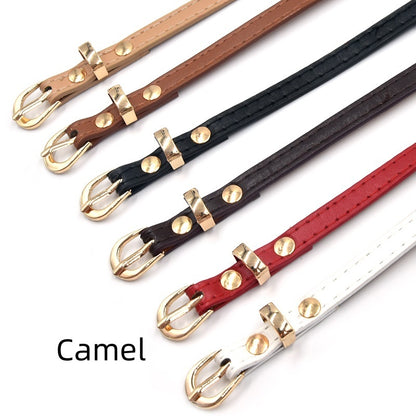 Spring And Summer Children's Thin Belt Stylish Simple And Versatile Dr
 Product information:
 
 Width: thin (&lt;2cm)
 
 Color: black, white, camel, red, khaki, brown, gray, pink, bright blue
 
 Material: imitation leather
 
 Belt buckClothing & Apparel for WomenShoparamas.comVersatile Dress Matching Clothing Belt