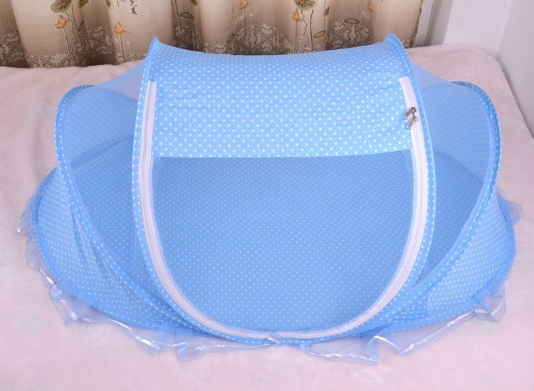 Foldable  Baby Bed Net With Pillow Net 2pieces Set
 Overview:
 
 Breathable open mesh provides a comprehensive airflow and barrier-free, soft and comfortable view for your baby to sleep and play.
 
 Equipped with a Babies & ToddlersShoparamas.comFoldable Baby Bed Net