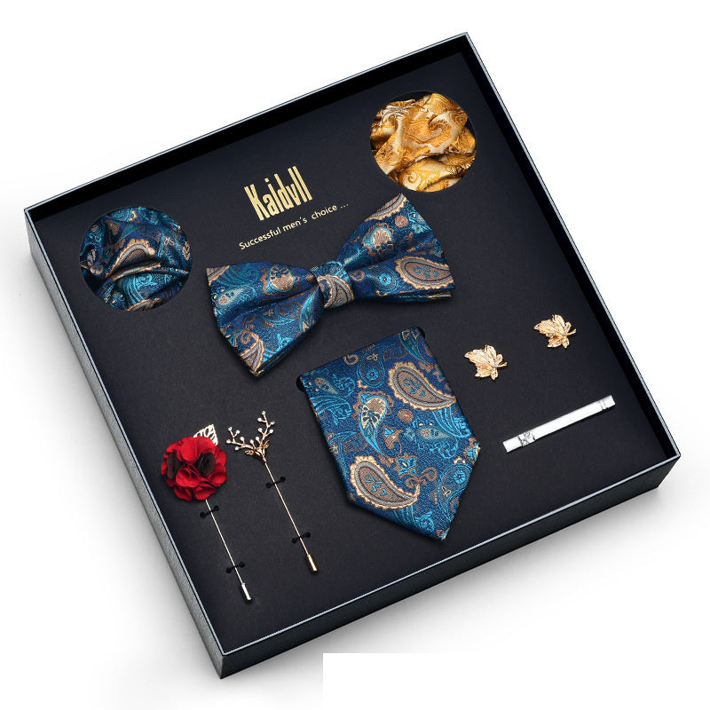 Eight Piece Tie Square Bow Tie Brooch
 
 Product information:
 
 
 Material: polyester yarn
 
 Pattern: color matching
 
 Color: 6001, 6002, 6003, 6004, 6005, 6006, 6007, 6008, 6009, 6010, 6011, 6012, 6Clothing & ApparelShoparamas.comPiece Tie Square Bow Tie Brooch