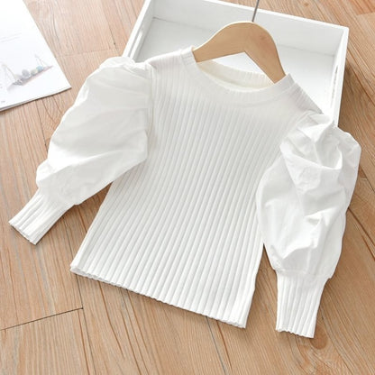 Girls Western Style Long Sleeved T Shirt