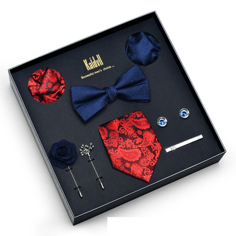 Eight Piece Tie Square Bow Tie Brooch
 
 Product information:
 
 
 Material: polyester yarn
 
 Pattern: color matching
 
 Color: 6001, 6002, 6003, 6004, 6005, 6006, 6007, 6008, 6009, 6010, 6011, 6012, 6Clothing & ApparelShoparamas.comPiece Tie Square Bow Tie Brooch