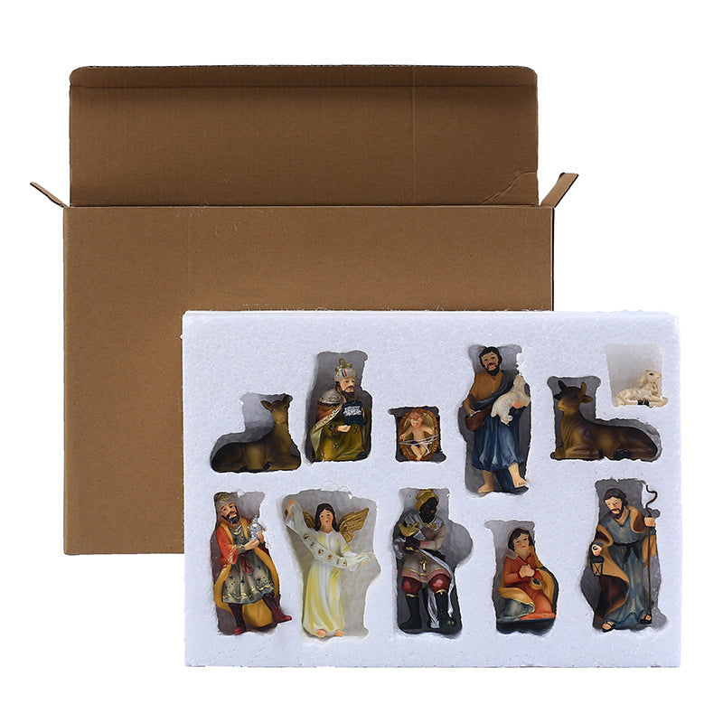 Religious Ornaments Nativity Manger Set Gift Box Christmas
 Product information:
 


 Material: synthetic resin
 
 Process: resin process
 
 Category: Resin Crafts
 
 Hanging form: ornament
 
 Style: christmas
 
 Shape: Man0Shoparamas.comReligious Ornaments Nativity Manger Set Gift Box Christmas