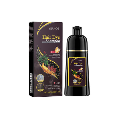 EELHOE Black Hair Shampoo Polygonum Multiflorum Essence Moisturizing, Cleaning, Repairing, Black And Soft Hair Shampoo