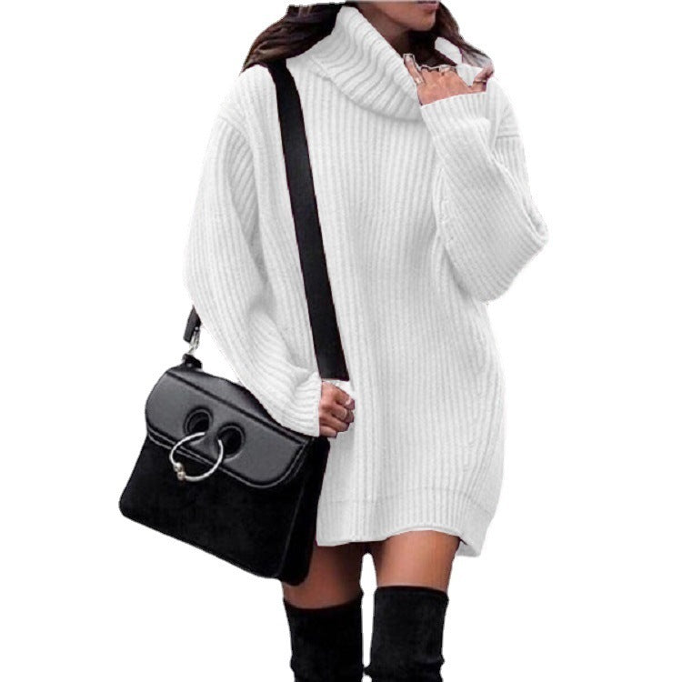 Fashionable Knitted Dress Sweaters Women's Clothing